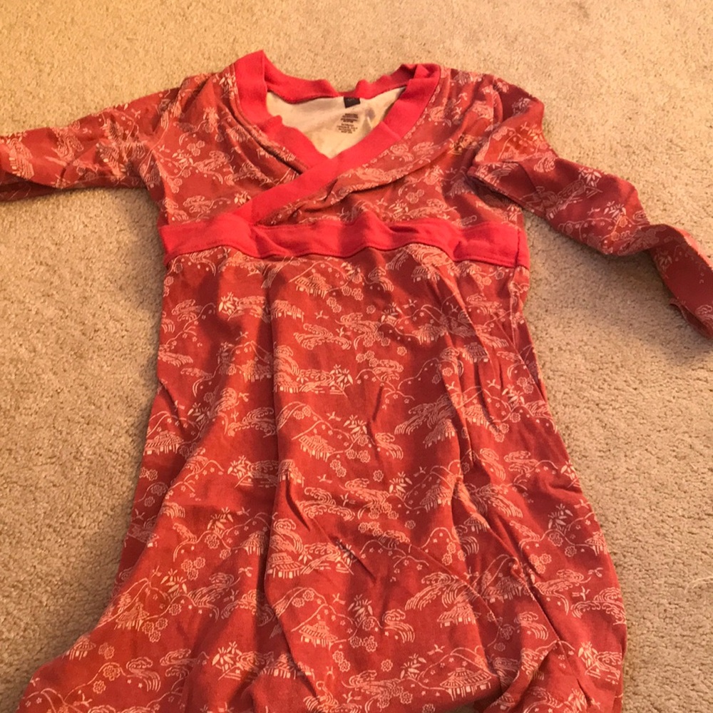 Cute tea collection pink coral dress